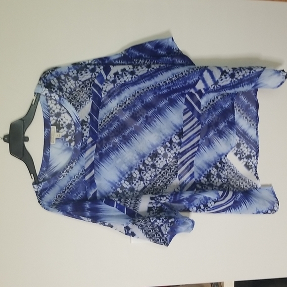 Dana Buchman  kimono style sheer tunic popover - Picture 1 of 5